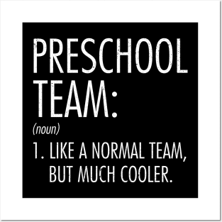 Preschool Team Definition Teacher Student Back To School Posters and Art